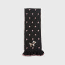 Ladies' Scarves Korean Cartoon Deer Floral Kawaii Sweet Versatile Cute Scarfs Thicked Warm High-quality Cashmere Knitted Scarfs
