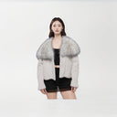 2025 Autumn and Winter New Style Faux Mink Coat with Fur Collar 650g Polyester Design Stylish and Fashionable Women's Outerwear