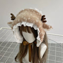 Faux Fur Plush Cute Girls Reindeer Leg Warmers Kawaii Furry Boots Socks Cover Gothic Punk  High Boots Socks Performance Costume