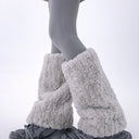 Women's Faux Fur Leg Warmers Fall Winter Warm Soft Foot Cover Boot Cuffs Party Costume Accessory
