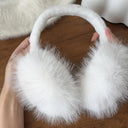 Fashion Soft Faux Fur Ear Warmer Winter Earmuffs For Women Men Solid Color Earflap Outdoor Cold Protection Ear-Muffs Ear Cover