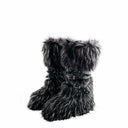 Women's Faux Fur Snow Boots with Side Zipper, Comfortable Warm Booties for Winter Outdoor, Trendy Fashionable Long Footwear
