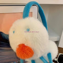 49ME Furry Plush Cartoon Earmuffs for Cold Weather Outdoor Winter Activity Ear Cover Snowman Ear Protectors for Student