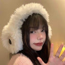 Winter Cute Plush Cartoon Earmuffs Funny Fun Kawaii Anime Around The Ear Muffs Thickened Furry Ear Protection Warm Ear Sets